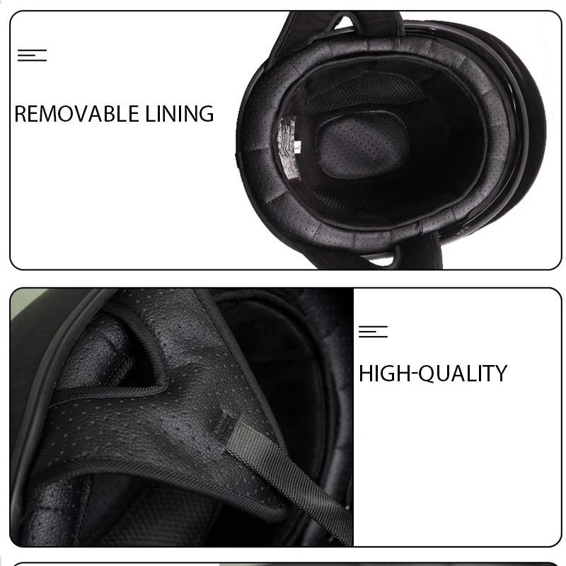 Carbon Fibre Motorcycle Helmet Retro Moto Helmet DOT Approved Capacete De Moto Cycling Half Helmet Motorcycle Equipments