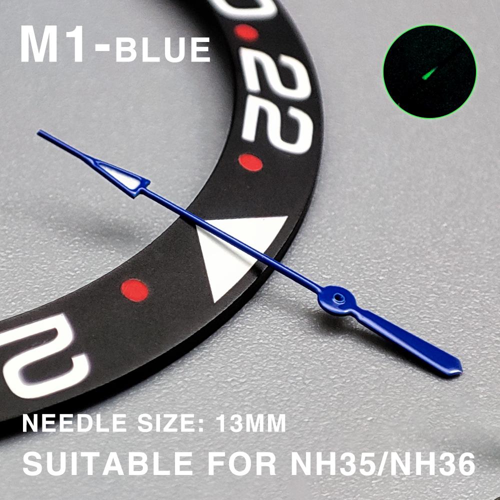 High quality watch pointer green glow suitable for NH35 NH36 movement watch pointer Parts Replacement personalized second hand