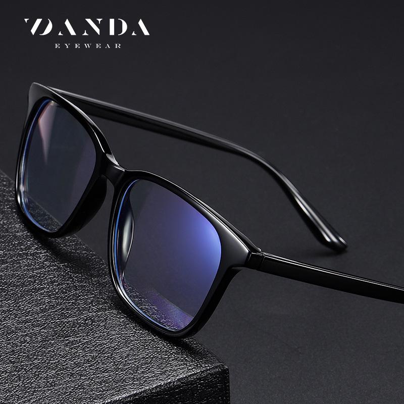 New tr90Blue light blocking glasses retro eyeglass frames for men and women6919Artistic transparent flat glasses direct supply