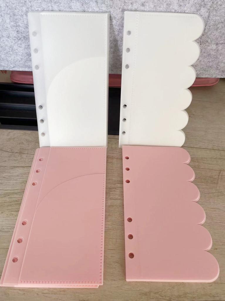 A6 Ringbuchtaschen Ringbuchordner für Notizbuch Trennblätter Wasserdichte PVC Blätter Dokumentenablage Tasche