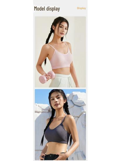 Reggiseno Sportivo Taglie Forti da Donna - Stile Canotta, Design Schiena Bella, Spalline Sottili, Indossabile all'Aperto