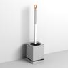 Long-Handled Wall-Mounted Toilet Brush with Draining Base