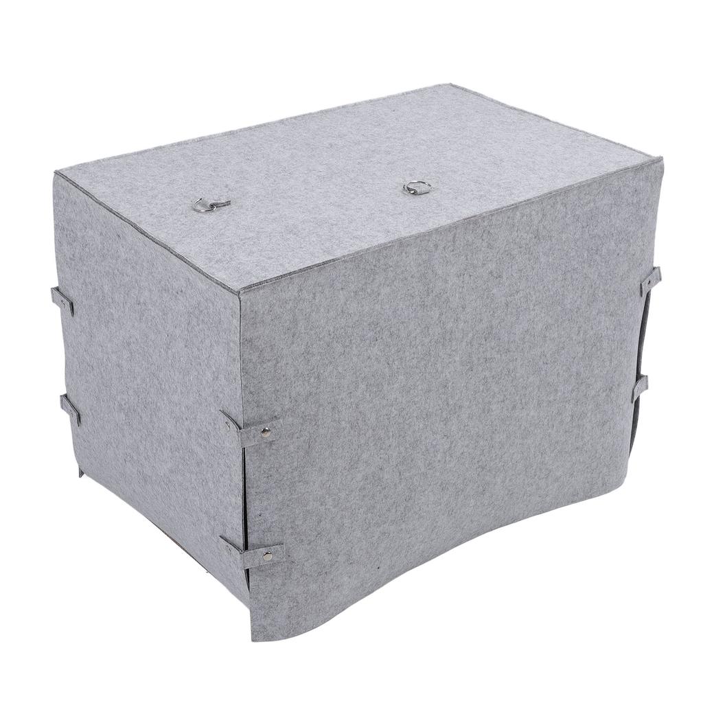 Dog Crate Cover Foldable Coldproof Felt Material Keep Warm Windproof Pet Kennel Cover for Winter Col