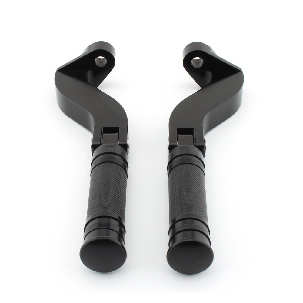 Durable Black Rear Passenger Footpeg Bracket For Harley Davidson Motorcycles