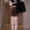 Silk Elastic Waist Wide-Leg Shorts Summer High Waist Drape Korean Casual Loose Soft Women's Shorts