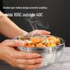 304 Stainless Steel Double-Wall Thermal Anti-Drop Bowl