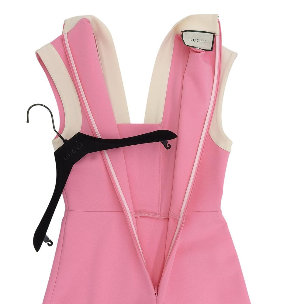 GUCCI Excellent condition GG belt jersey sleeveless dress, women's, pink, size S, 515533, 18K stainless steel dress S pinkUsed