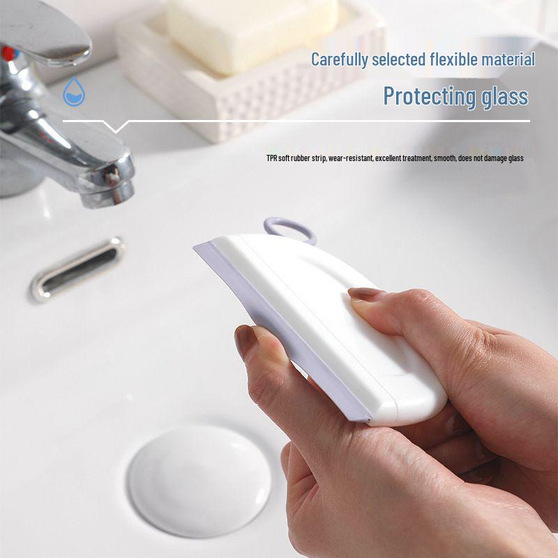 Silicone Mini Glass & Countertop Wiper for Bathroom Sink Cleaning