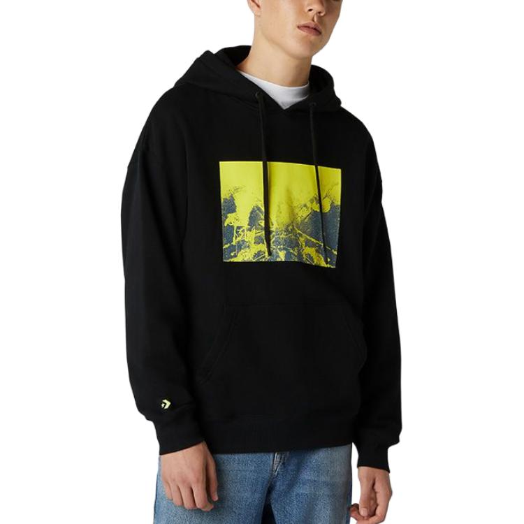 Converse Sweatshirts Men's Black Hooded Thickened Regular 10020816-A01