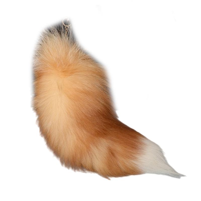 Futrzany Plecak Wiszące Dekoracje Ogon Lisa Breloczek Cosplay Futra Zabawka Urok Wisiorek