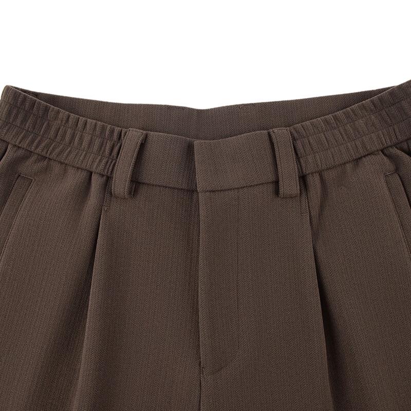 SEVEN Men's Brushed Knit Business Casual Straight-Leg Trousers