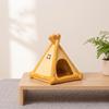 Hamster House Triangular Ceramic Tent GnawResistant with Window for Hamsters,
