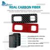 For Volvo V60 S60 XC60 XC90 2015 2018 2019-2021 Car Headlight Button Frame Sticker Interior Trim Soft Carbon Fiber Accessories