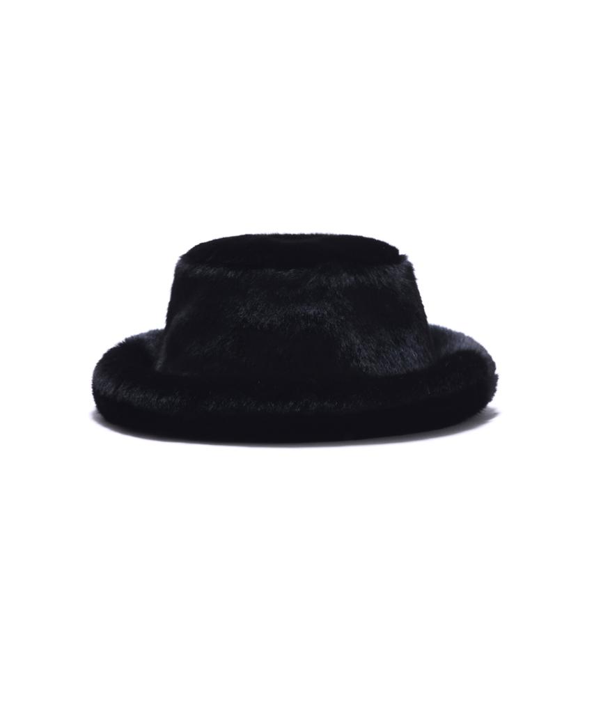 Belji Fox Fur Hat Black