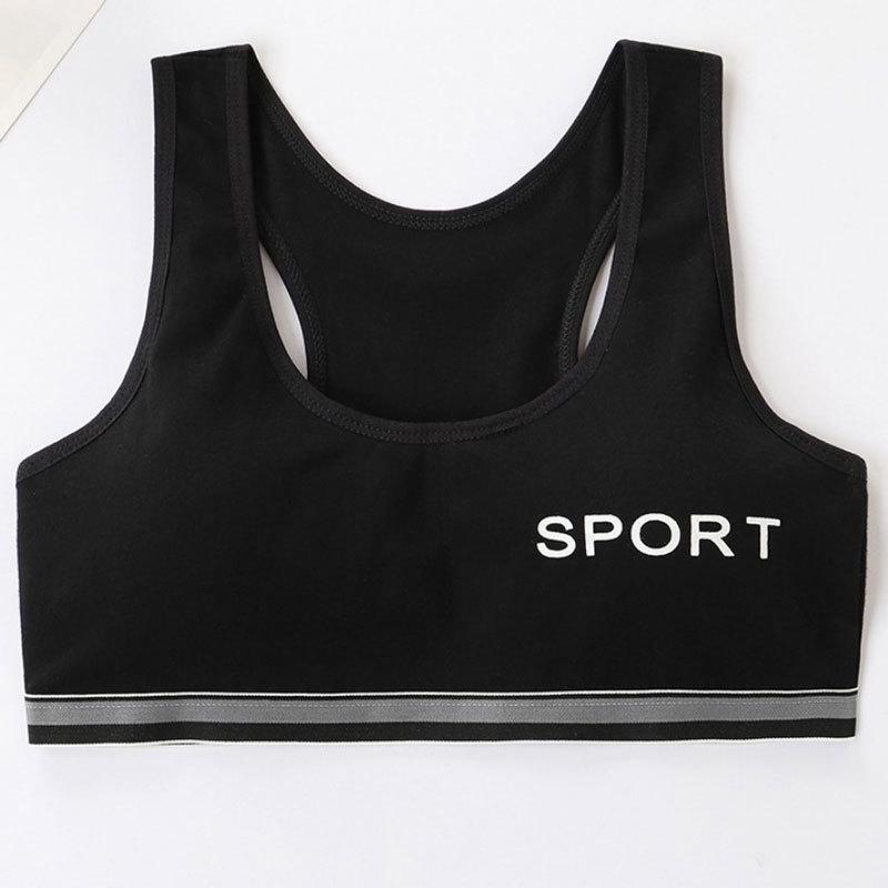 Teenageer Mädchen-Sport-BH, Fitnessstudio-Unterwäsche, kabelloser Teenager-BH mit Brustpolster