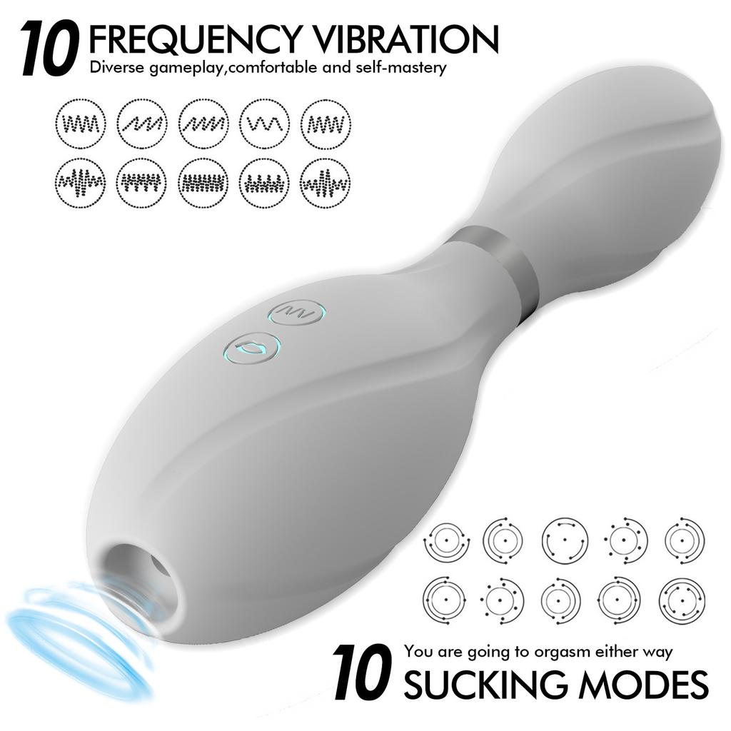 New Bowling Shape Vagina Sucking Vibrator For Women Clitoris Nipples Sucker G-spot Stimulator USB Charging Sex Toys For
