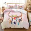 Farm Animal Duvet Cover Set Single King Queen Bohemian Mandala Bedding Set Microfiber Deer Bull Head Cow Skull Comforter Cover