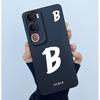 For Vivo Y21d Case Cover Lucky Initial Letter Silicone Soft Matte Phone Bumper for Vivo Y21d Y 21d VivoY21d 4G 5G 2025 Casing