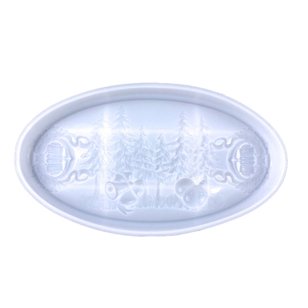 Christmas Tray Silicone Mold Epoxy Resin Jewelry Storage Tray Cements Concrete Home Decoration Making Tool for Beginners