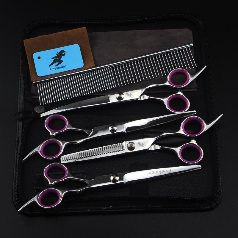 7.0" Speed Walker Straight Pet Grooming Scissors Set - 4 Pieces