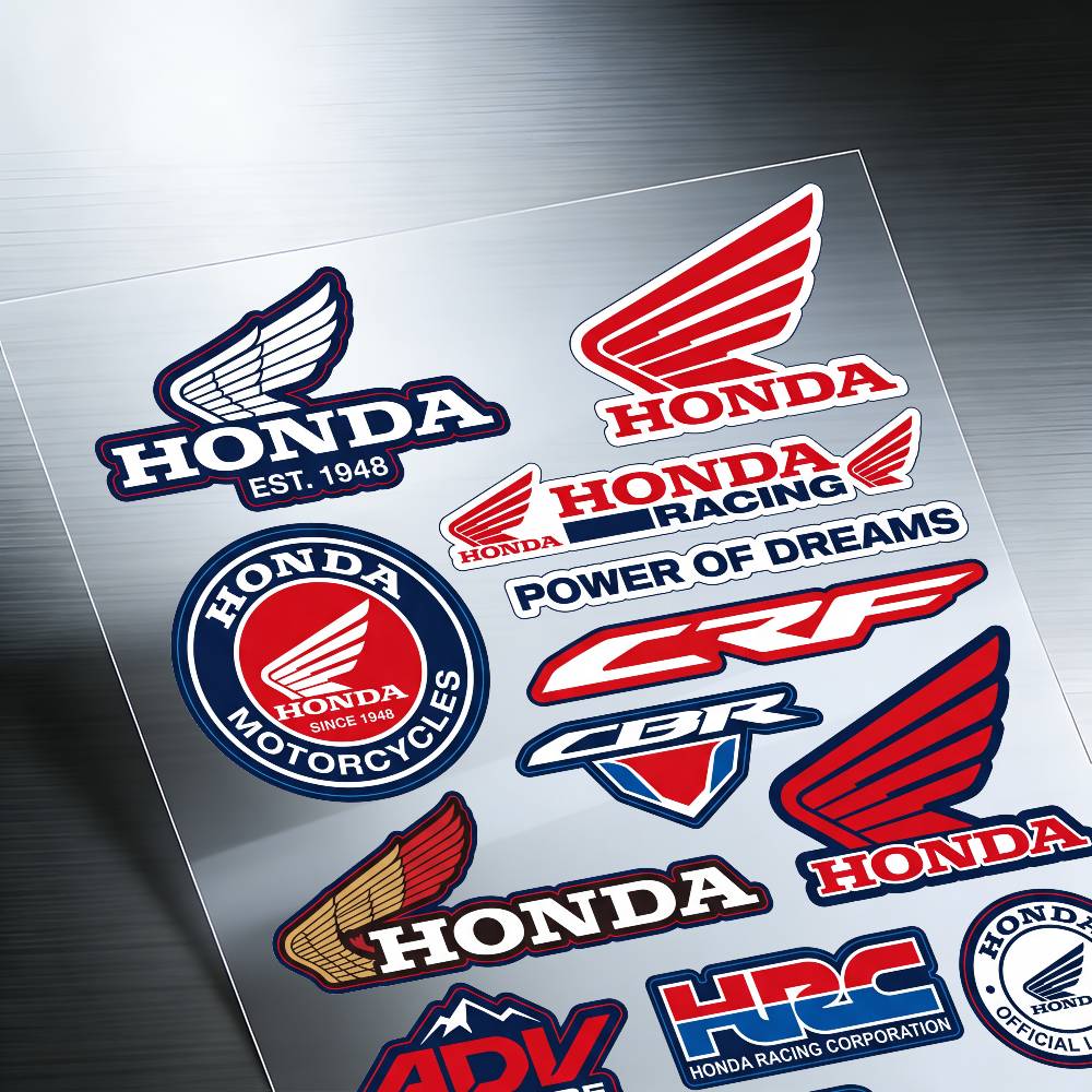 FOR HONDA HRC H WING Reflective motorcycle stickers, 3M safety warning at night in the dark scooter helmets