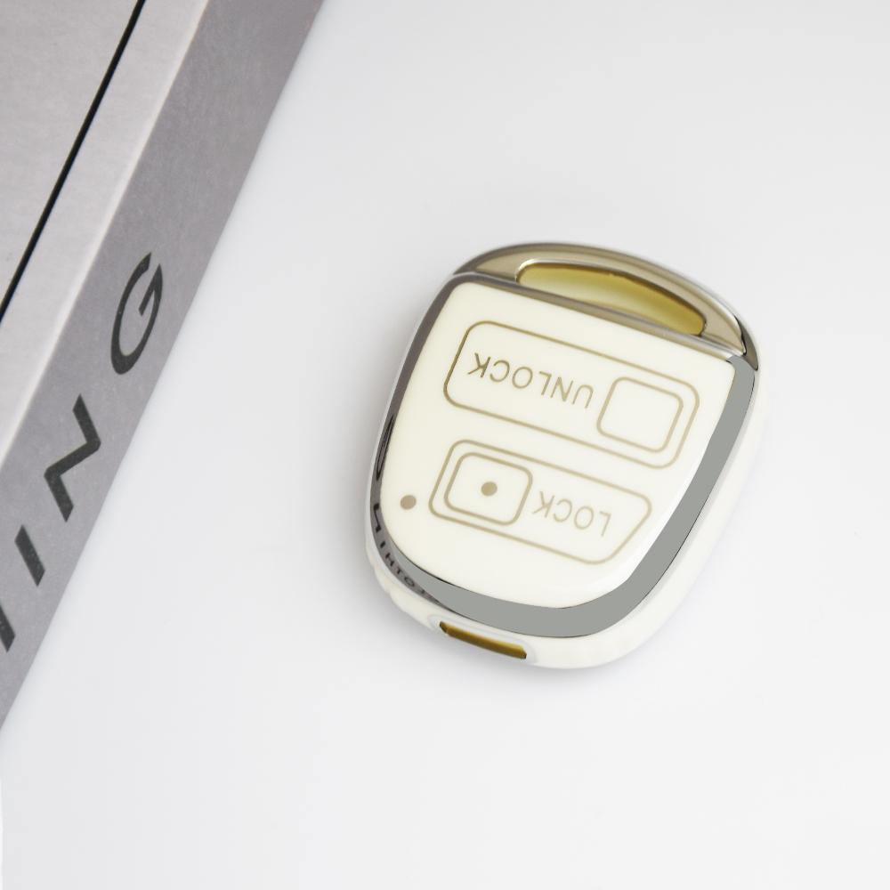 For Lexus Lx Rx400H Es330 Rx330 Es Gs Ls Is Rx Sc Silver Edge Tpu Keyless Car Key Case Fob For Toyota Land Crusier Fj Cruiser