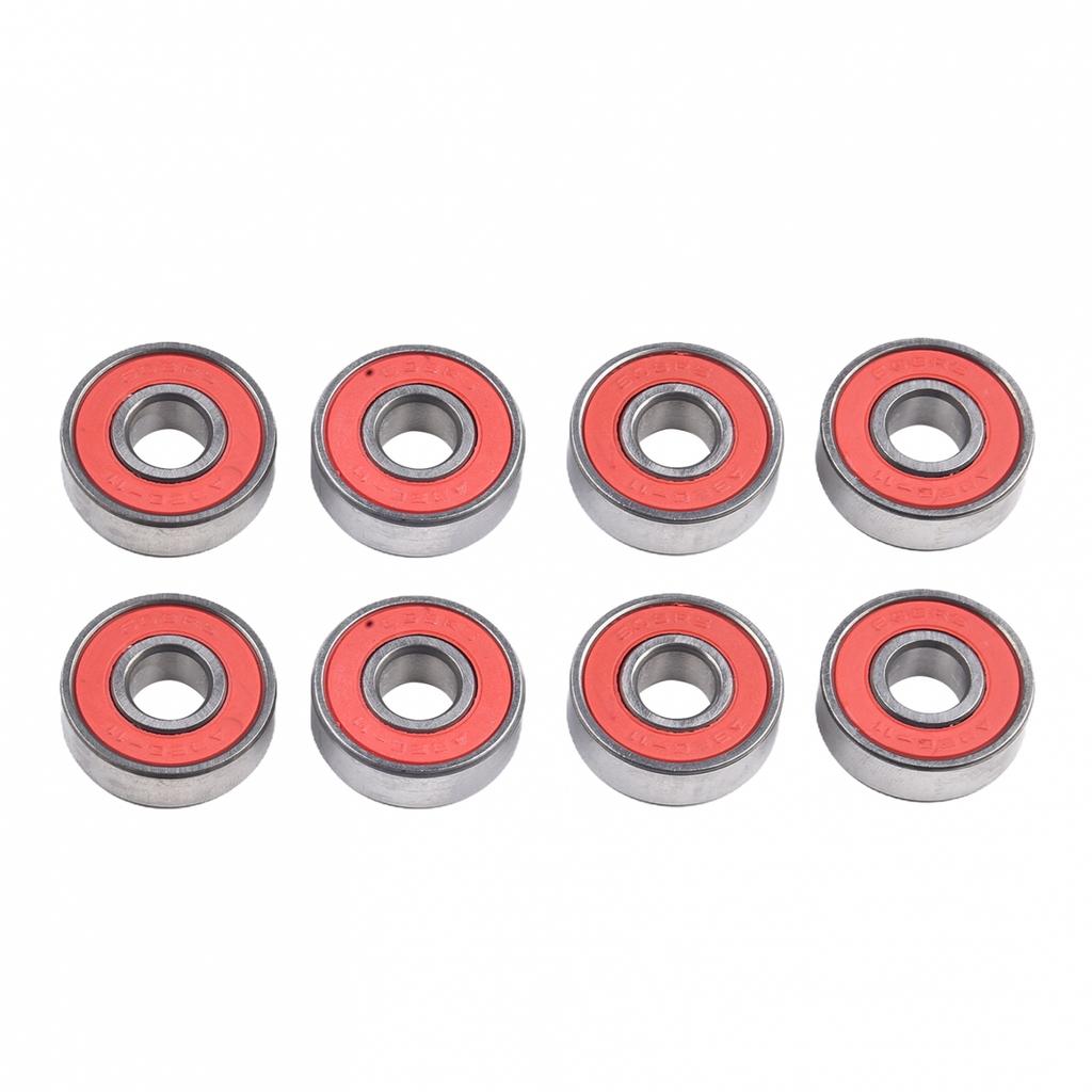 Precision ABEC11 Roller Skate Wheel Bearings for Smooth Skateboarding (8 Pack)