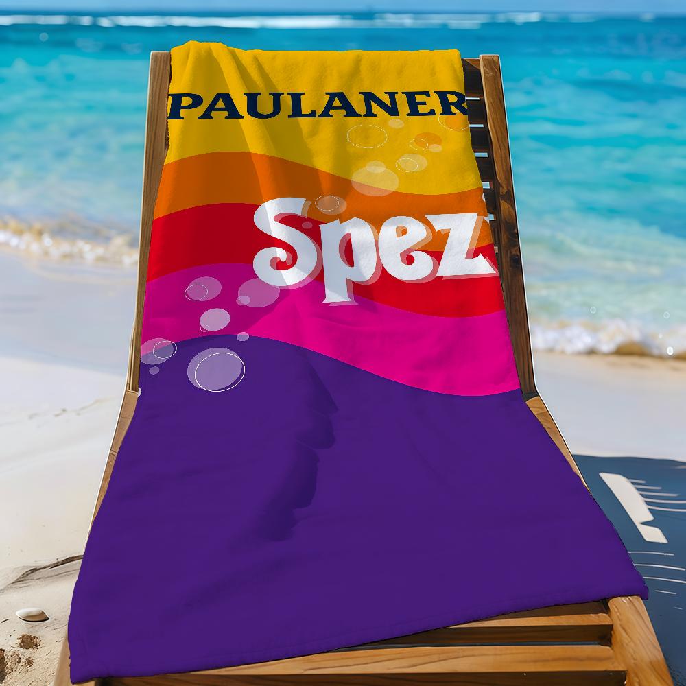Mode P-Paulaner S-Spezi-S Logo Handtuch Sport Schnelltrocknend Reise Camping Ausrüstung Sanddicht Weich Leicht Großes Strandhandtuch