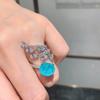 Sace Gems Classic Copper Alloy 10*12mm Zircon Ring Ladies Jewelry Wedding Promise Party Gift