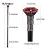 Roter Diamant-Gehstock, silberfarben, modisch, dekorativer Gehstock, Gentleman, eleganter Cosplay-Gehstock, Knauf, Crosier, 93 cm