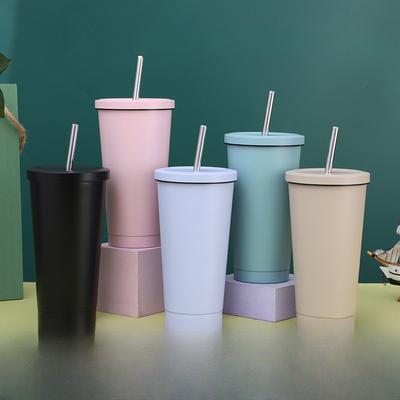 Vakuum-Saugnapf aus Edelstahl, einfache Kaffeetasse mit großem Fassungsvermögen, modische Bürotasse.