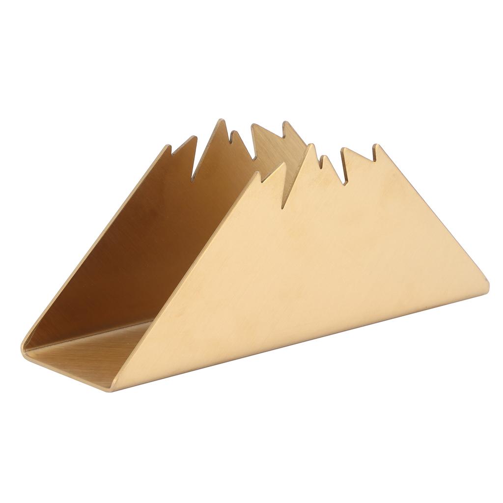 Triangular Napkin Holder Stainless Steel Stand Vertical Tissue Rack for Home Restaurant Hotel