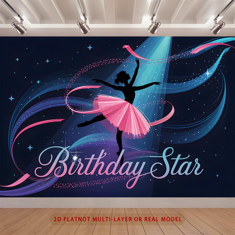 Party Backdrop Birthday Pink Photo Booth Background Front Door Decor