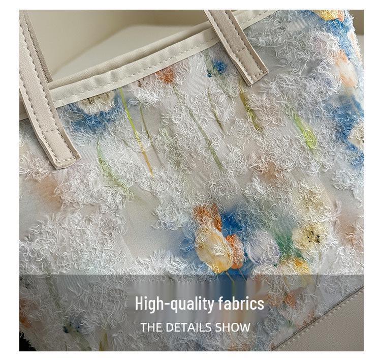 2025 Fashion Casual Shoulder & Hand-Carried Bucket Bag - Large Capacity, Fresh & Simple Design