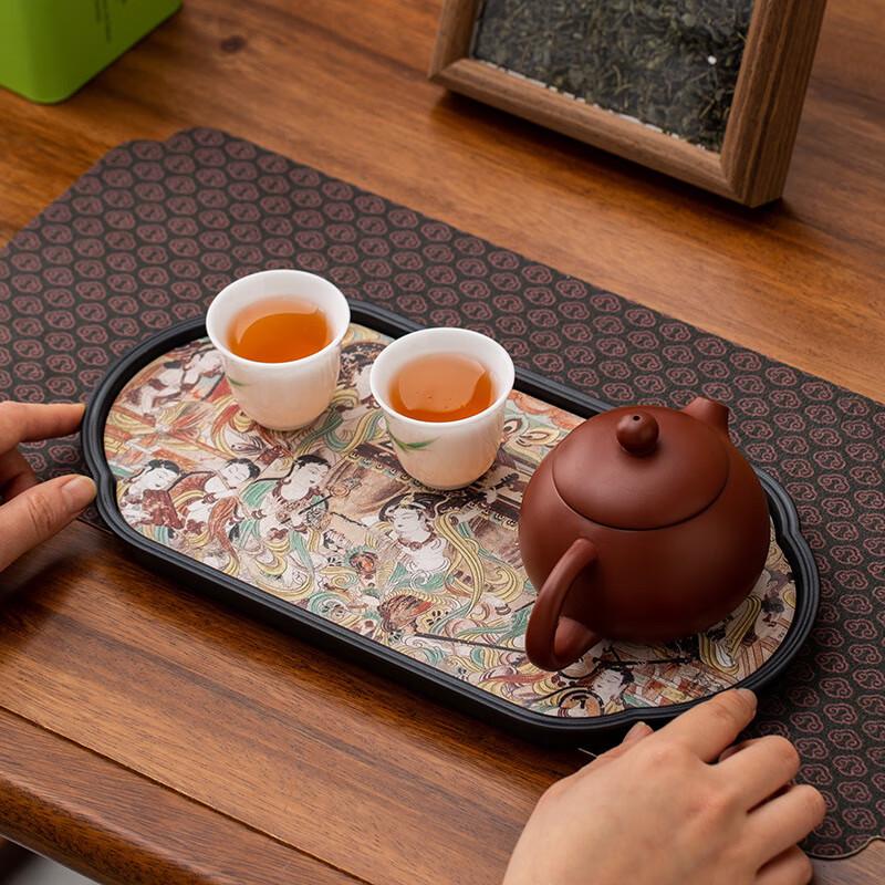 Dunhuang Begonia Dry Foam Tea Tray