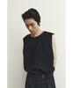 YOUTH Cut-Off Slit Sleeveless - Black