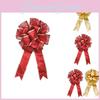 Stylish Red Christmas Bow Decoration With Dual Layer Design Perfect For Seasonal Celebrations
