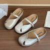 Baotou Sandals Women's New Summer 2025 Korean Version Mori Retro Fairy Style Casual Soft Inner Height-increasing Slippers
