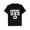 Maglietta Grafica Vintage Banda 242 Frontale World Tour Tipografia Usurata & Stampa Logo Iconico, Tessuto Morbido Traspirante, Leggermente Elasticizzata Unisex