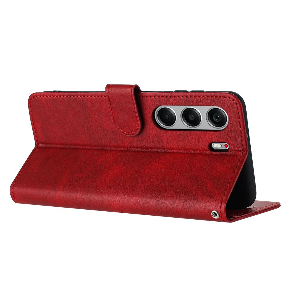 For TECNO Camon 40 Pro 4G Case Flip Stand PU Leather Wallet Phone Cover Calf Texture