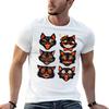 Retro Vintage Halloween Black Cat Face Collection TShirt T Shirts for Unisex Cotton Funny Essential T Shirt TShirt