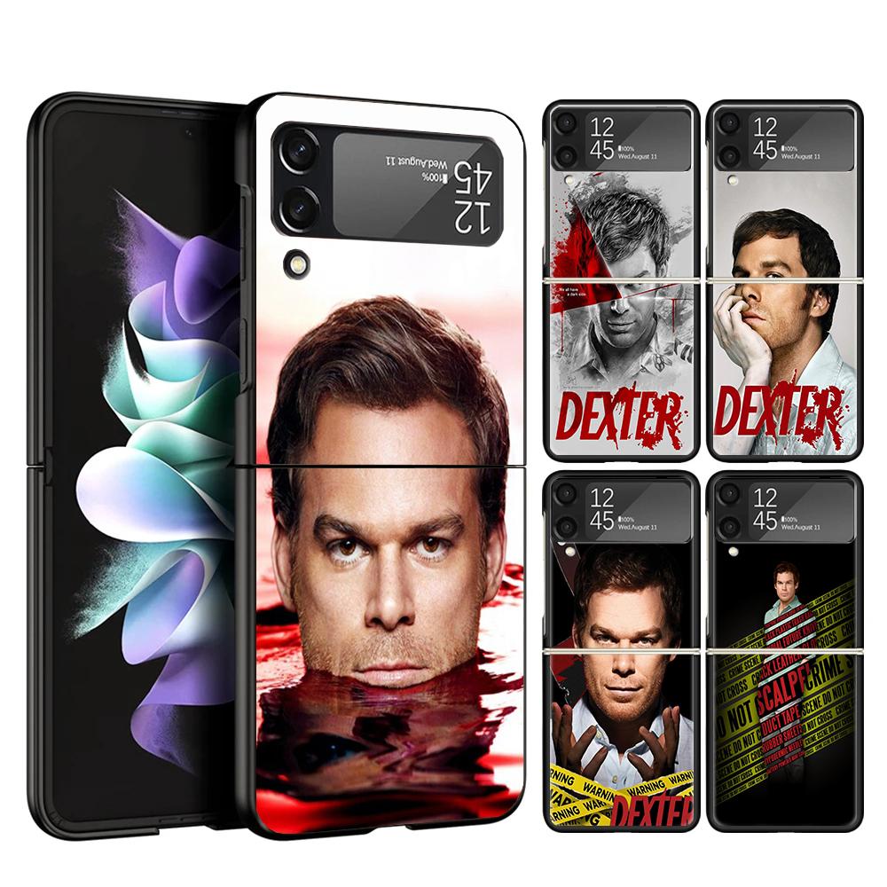 TV Show Dexter Morgan Cover Phone Case For Samsung Galaxy Z Flip 7 6 5 4 3 5G Flip7 Flip6 Flip5 Flip4 Flip3 Black Fundas Shell
