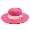 Hat Women'S Season Versatile Wool British Vintage French Celebrity Winter Felt Hat Hepburn Jazz Top Hat
