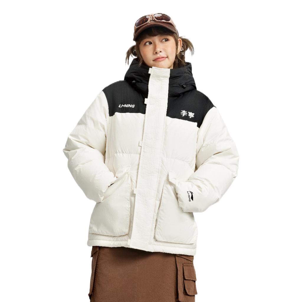 Li Ning Sports Lifestyle Series Warm Windproof Water-Repellent Down Jacket Unisex Outerwear AYMV435-1