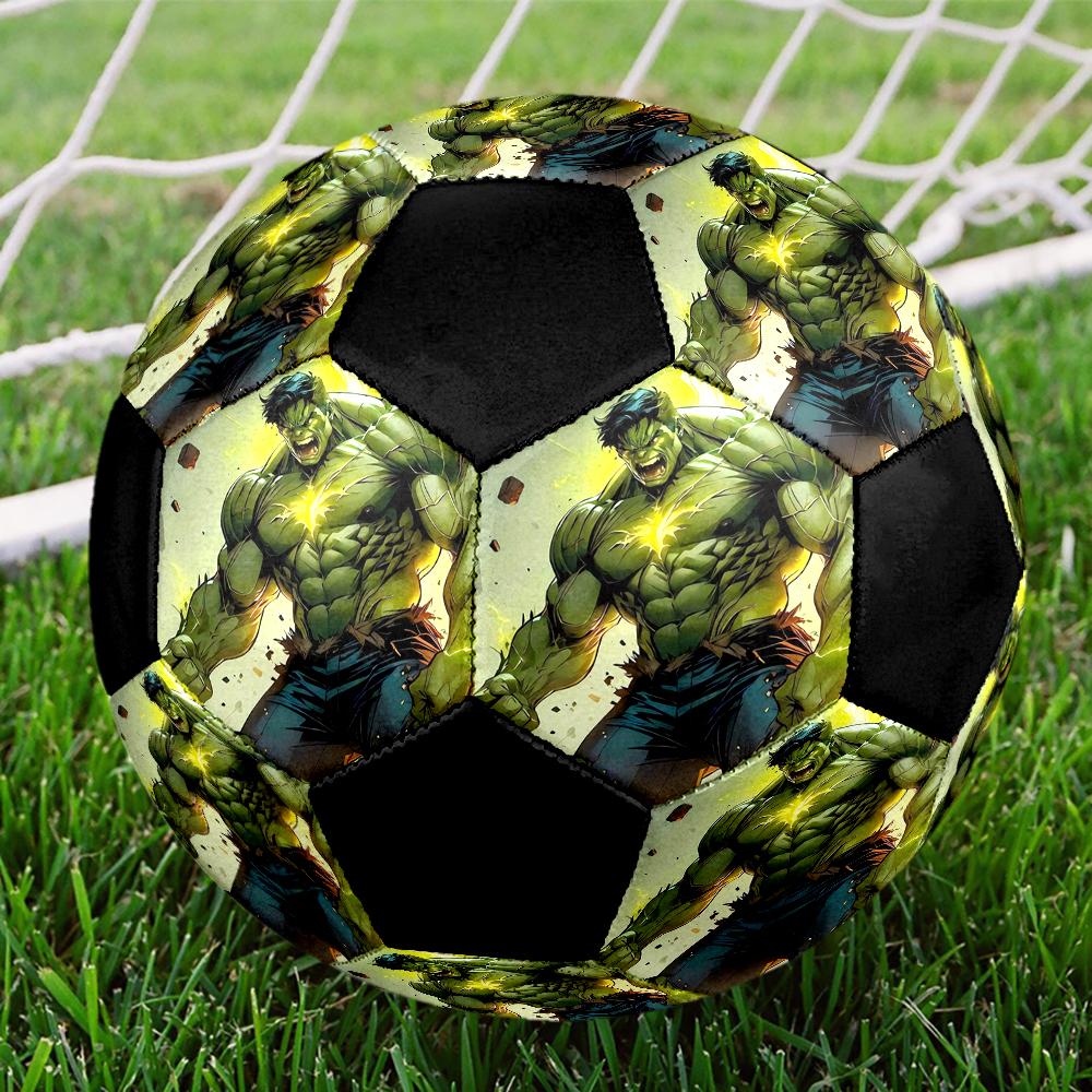 Hulk Theme Size 5 Soccer Ball, Suitable for Both Indoor and Outdoor Matches, a Gift Suitable for Everyone.
