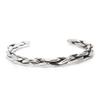 HR 13Bsilver Rope Bangle Bracelet (Silver 925)