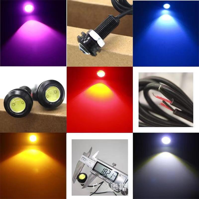 18mm Ultra-Dünne Hohe Helligkeit Adlerauge LED Auto Leuchten - Wasserdichte Rückfahrlichter