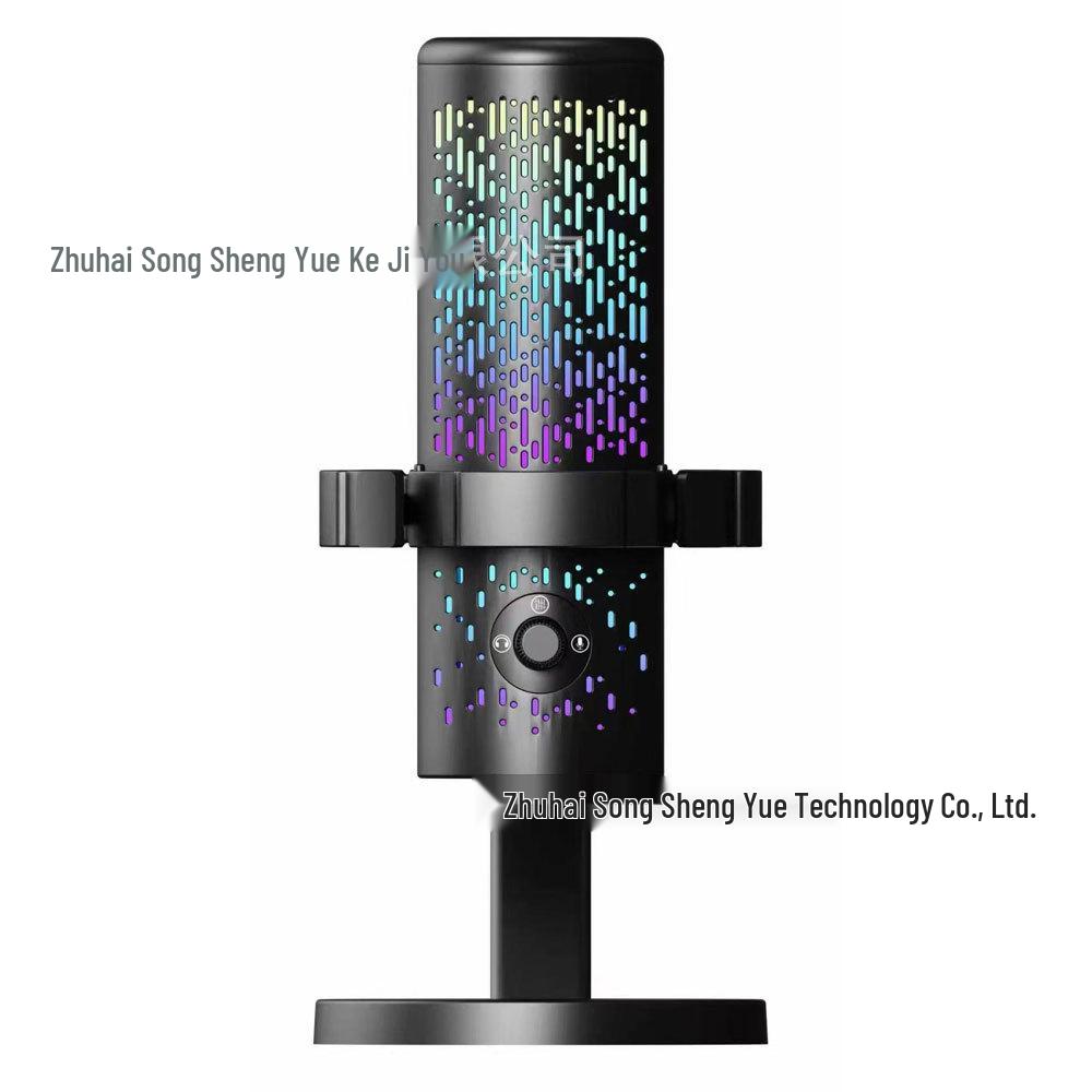 Cross-Border Extreme RGB USB Microphone for Live Streaming and Gaming