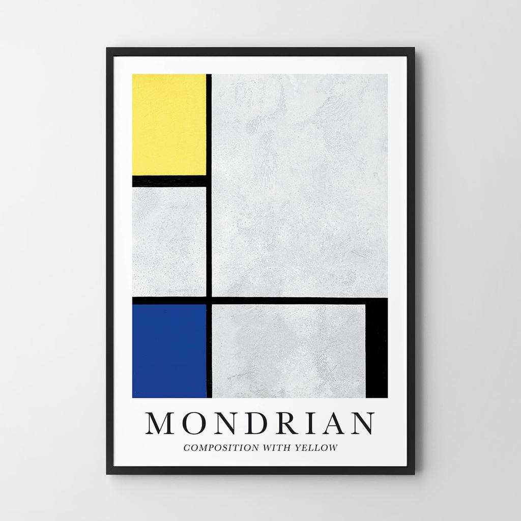 Poster Mondrian Composition