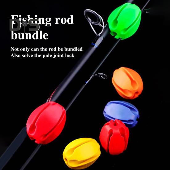 2/3Pcs Fishing Rod Fixed Ball 4/5/8/9/10MM 5 Holes Scratch Free Reusable Fishing Pole Protector Clip Fixing Tools Fishing Accessories